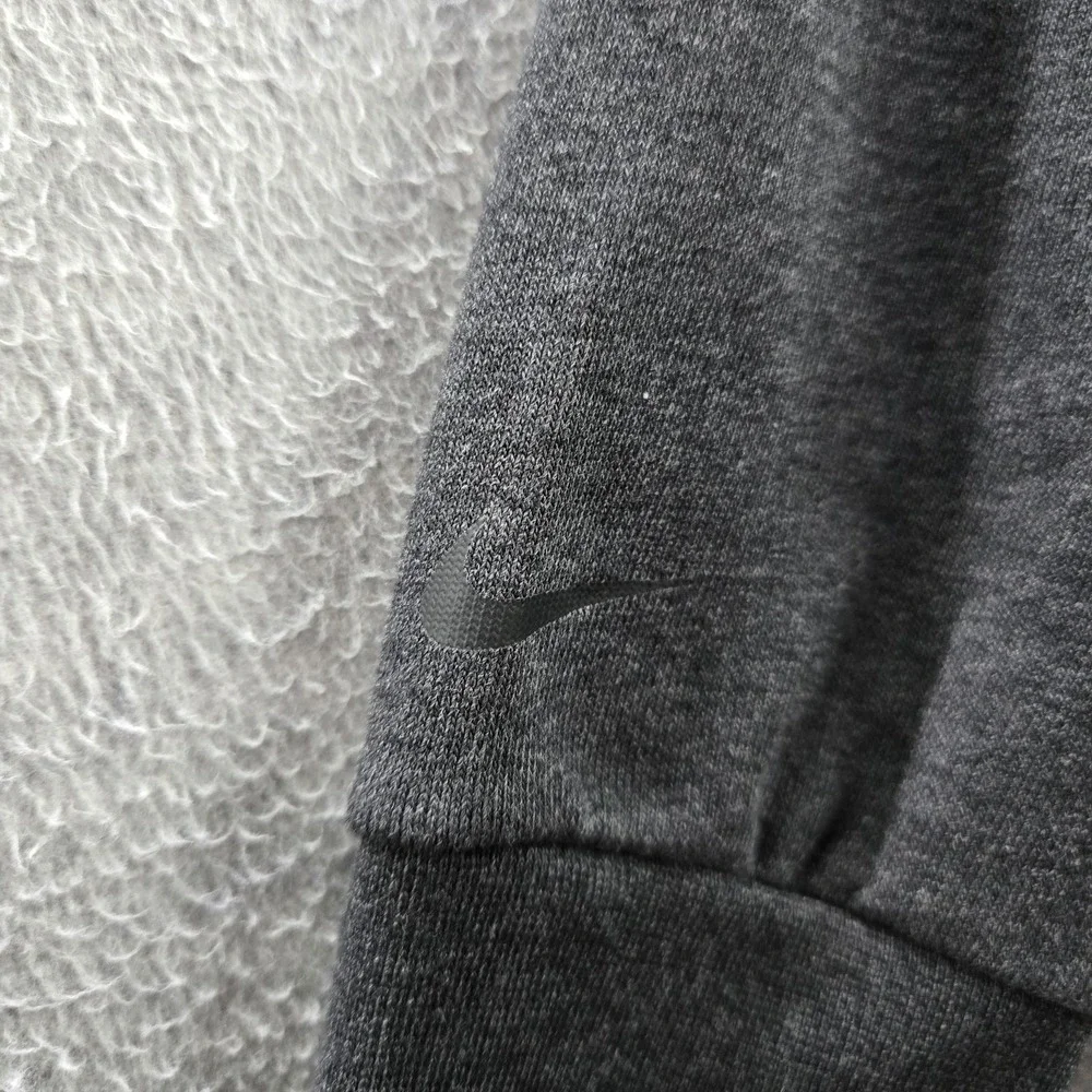 Nike Women Sweatshirt L Gray  Yoga‎ Training Pullover Cropped Loose Fit NWT